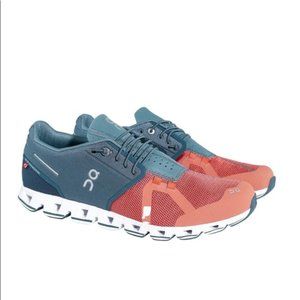 On running men’s cloud 50/50 mesh rust trainers